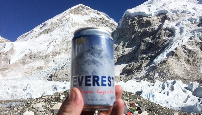 Tourists could even buy beer in EBC Nepal 