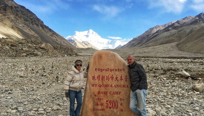 View Mount Everest from Tibetan Everest Base Camp