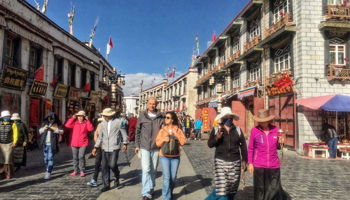 Barkhor Street in Lhasa