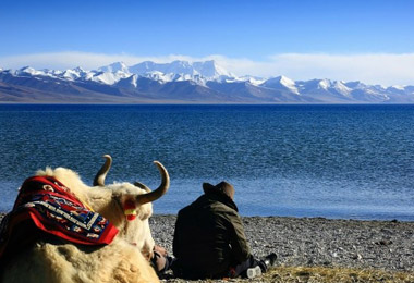 Lake Namtso is one of the four holy lakes of Tibet and the highest salt lake.