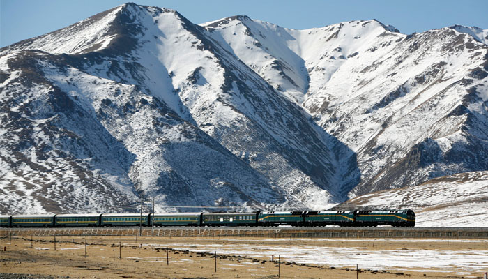 Shanghai to Lhasa Train view
