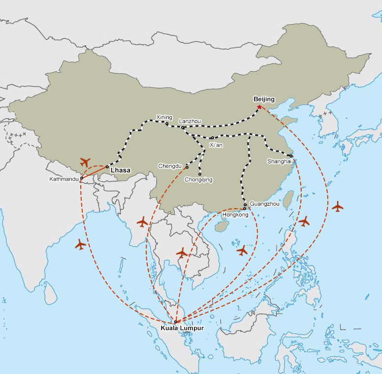 tour to tibet from malaysia