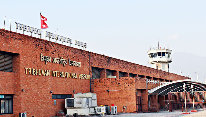 Tribhuvan International Airport in Nepal