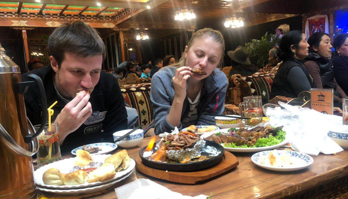 Meat dish in Tibet