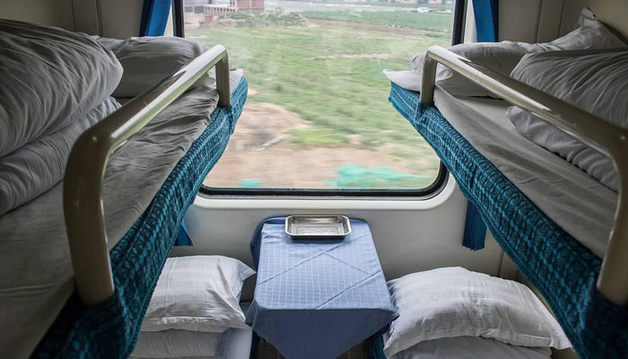 Soft sleeper on Tibet train