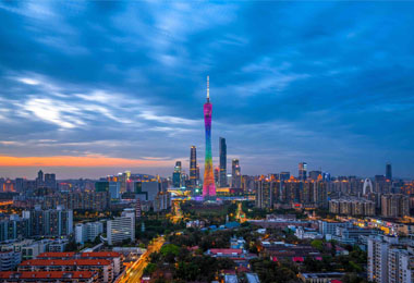 Canton Tower is the landmark building of Guangzhou