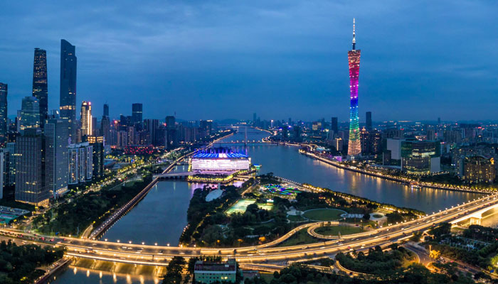 Guangzhou city night view