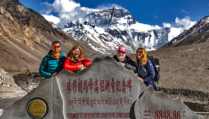 Everest Base Camp on the Lhasa to Mount Kailash route in Tibet