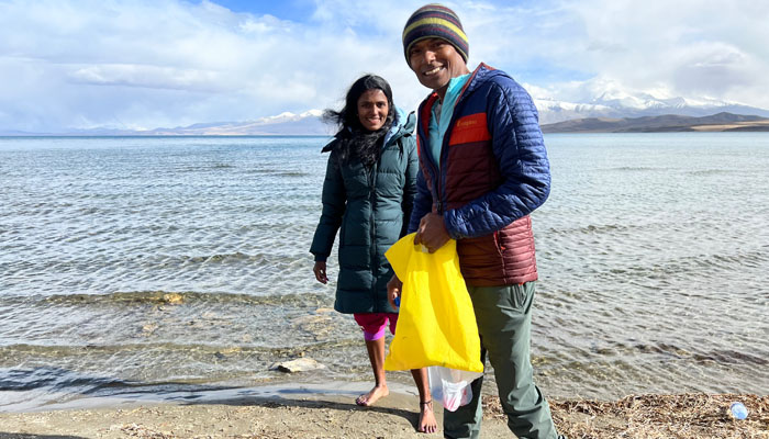 Touch the holy waters of Lake Manasarovar