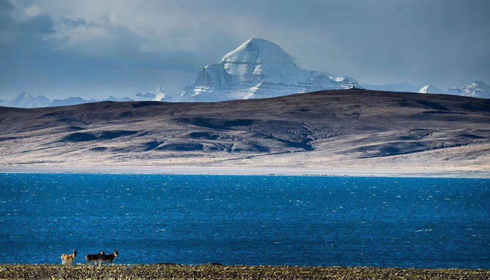 Mount Kailash and Lake Manasarovar