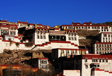 Ganden Monastery  is one of the “Three Great ” Gelugpa monasteries in Tibet.