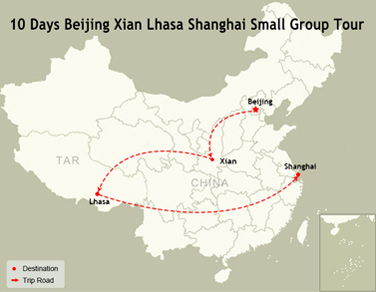 10 Days Beijing Xian Lhasa Shanghai Tour