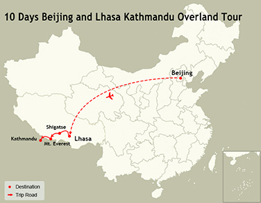 10 Days Beijing and Lhasa Kathmandu Overland Tour