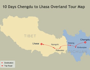 10 Days Chengdu to Lhasa Overland Tour via G318 National Highway