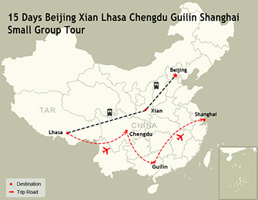 15 Days Beijing Xian Lhasa Chengdu Guilin Shanghai Tour
