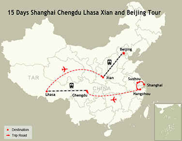 15 Days Shanghai Chengdu Lhasa Xian and Beijing Tour