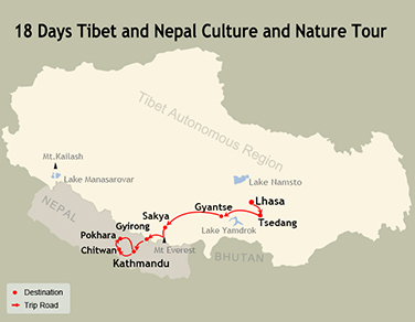 18 Days Tibet and Nepal Culture and Nature Tour