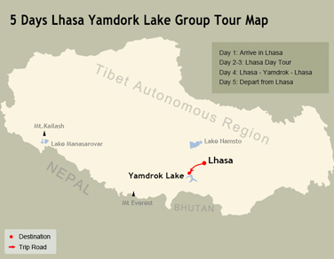 5 Days Lhasa and Yamdrok Lake Small Group Tour