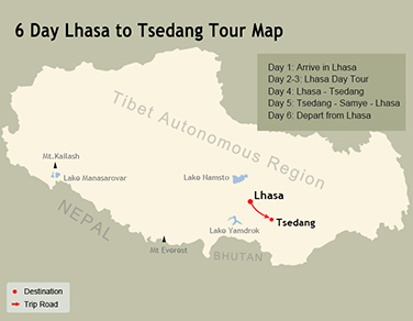 6 Day Lhasa to Tsedang Tour