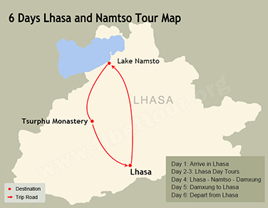 6 Days Lhasa and Namtso Lake Tour
