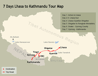 7 Days Lhasa to Kathmandu Small Group Overland Tour