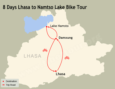 8 Days Lhasa to Namtso Lake Bike Tour