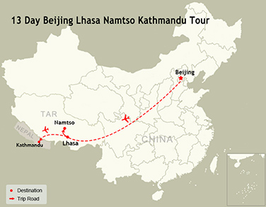 13 Day Beijing Lhasa Namtso Kathmandu Tour