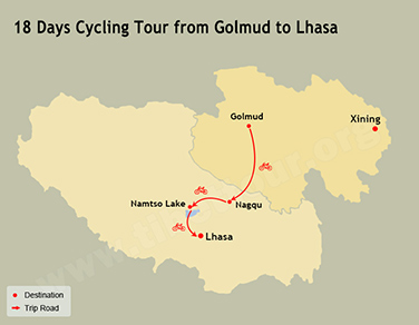 18 Days Cycling Tour from Golmud to Lhasa