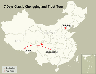 7 Days Classic Chongqing and Tibet Tour