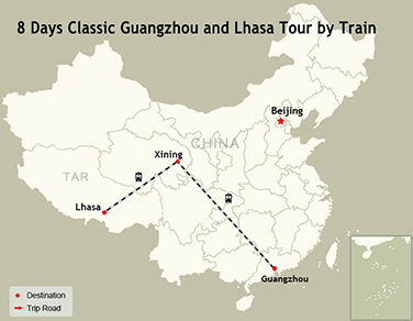 8 Days Classic Guangzhou and Lhasa Tour by Train