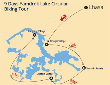 9 Days Yamdrok Lake Circular Biking Tour
