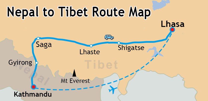 travel tibet from nepal