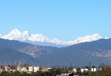 Mountain view from Kathmandu Valley