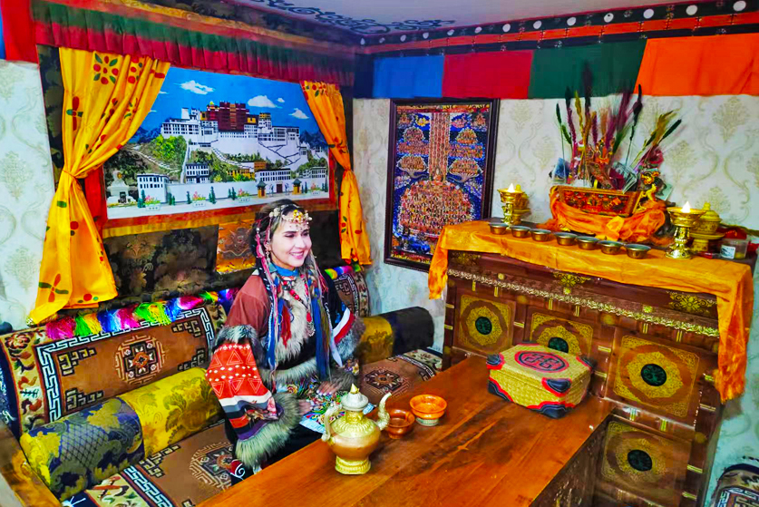 Visit local family in Nyingchi