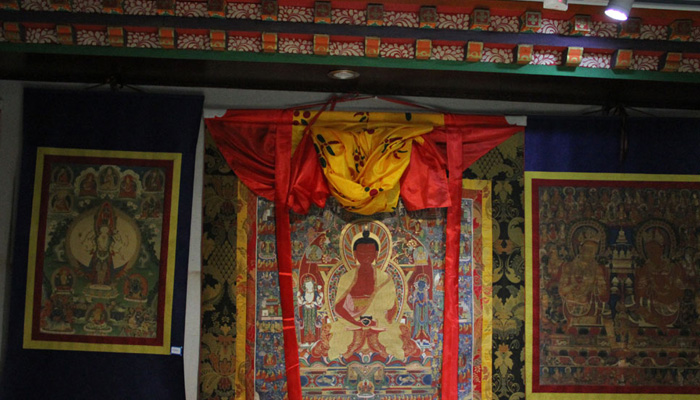 Tibetan Tangka inside Potala Palace