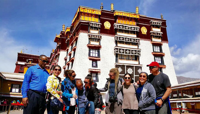 The white palace in Potala Palace