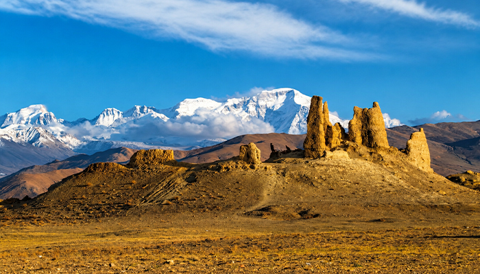 Himalayan scenery in Tingri
