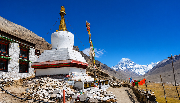 Rongbuk Monastery near Everest Base Camp Tibet