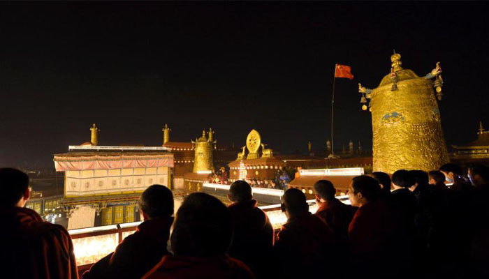 Butter Lamp Festival in Jokhang Temple