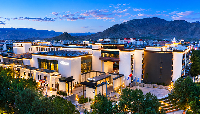 The exterior of Hilton Shigatse