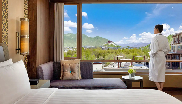 Potala Palace view room at Shangri-La Hotel Lhasa