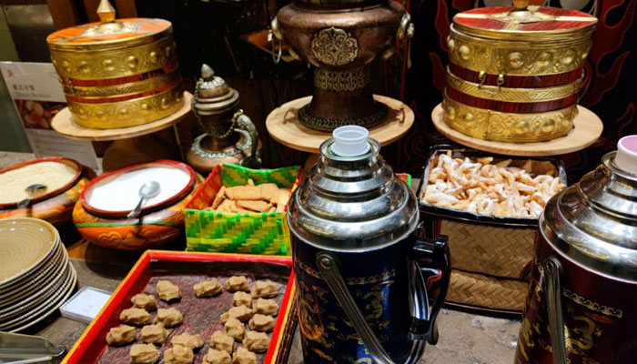 Many hotels in Lhasa offer Tibetan cuisine