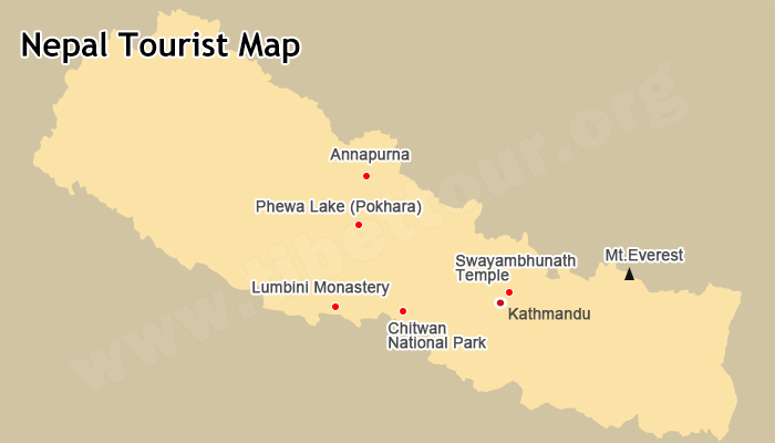  Tourists’ Map of Nepal 