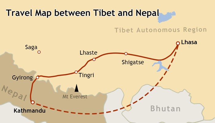  Tibet and Nepal by Flight or Overland 