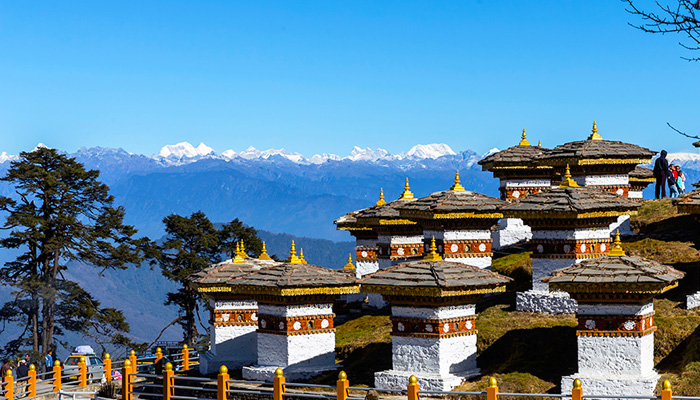 Bhutan Dochula Pass tour in winter