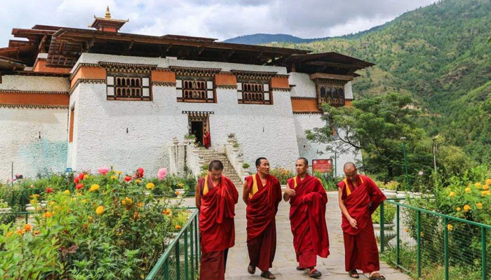 Bhutan monks