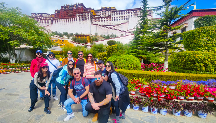 Potala Palace in summer in Tibet