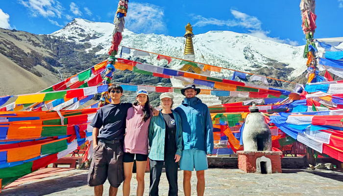 Karo La Glacier during the Lhasa to Kathmandu overland tour