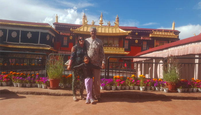 Ordinary Indian Tourists Visiting Lhasa