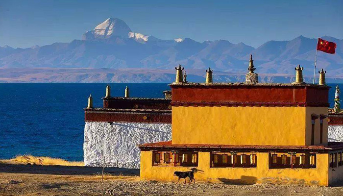 Mount kailash View from Chugu Temple